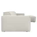 Brighton Indoor 3 Seater Fabric Sofa Lounge with Ottoman