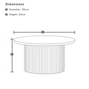 Esperance Indoor Round Timber Coffee Table