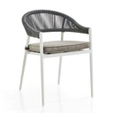 Finley Outdoor Aluminium and Rope Stackable Dining Chair