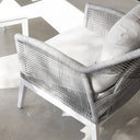 Hugo 1 Seater Outdoor Aluminium and Rope Lounge Chair