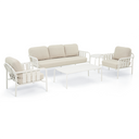 Mornington Outdoor 3+1+1 Lounge Setting with Coffee Table and Side Table