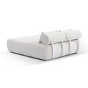 Norfolk Outdoor Aluminium Double Sun Lounge Daybed with Side Table