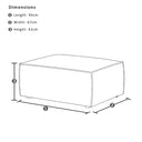 Brighton Indoor 3 Seater Fabric Sofa Lounge with Ottoman