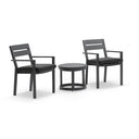 Santorini Outdoor Aluminium Patio Balcony Set with Side Table
