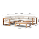 Santorini Package A in Teak Timber Look Finish