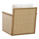 Frida Swivel Rattan Armchair Indoor Fabric Sofa Lounge