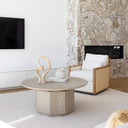 Frida Swivel Rattan Armchair Indoor Fabric Sofa Lounge