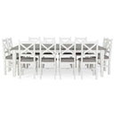 Ashton 12 Seater Large Rectangle Timber Dining Table and Chairs Wooden Setting