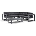 Santorini Package A in Charcoal with Denim Grey cushions