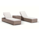 Breeze Sun Lounge Set in Half Round wicker