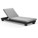 Santorini Aluminium Sun Lounge in Charcoal
