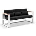 Balmoral 3 Seater Outdoor Aluminium and Teak Lounge