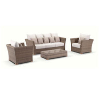 Coco 3+1+1 Seater Outdoor Wicker Lounge with Coffee Table