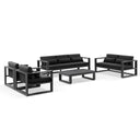 Santorini 3+2+1+1 Outdoor Aluminium Lounge Set with Coffee Table