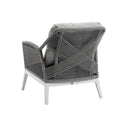 Hugo 2+1+1 Seater Outdoor Aluminium and Rope Lounge Set with Coffee Table