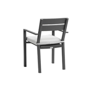 Austin Outdoor 2.2m - 3m Extension Aluminium Table with 10 Santorini Dining Chairs