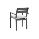 Capri 7pcs Dining Setting with Santorini Chairs in Charcoal