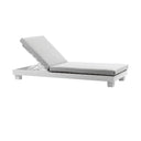 Santorini Aluminium Sun Lounge Set in White