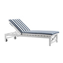 Kansas Outdoor Aluminium Sun Lounge Set on Wheels