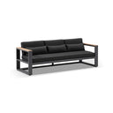 Balmoral 3 Seater Outdoor Aluminium and Teak Lounge