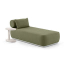 Norfolk Outdoor Aluminium Single Sun Lounge Set with Side Table