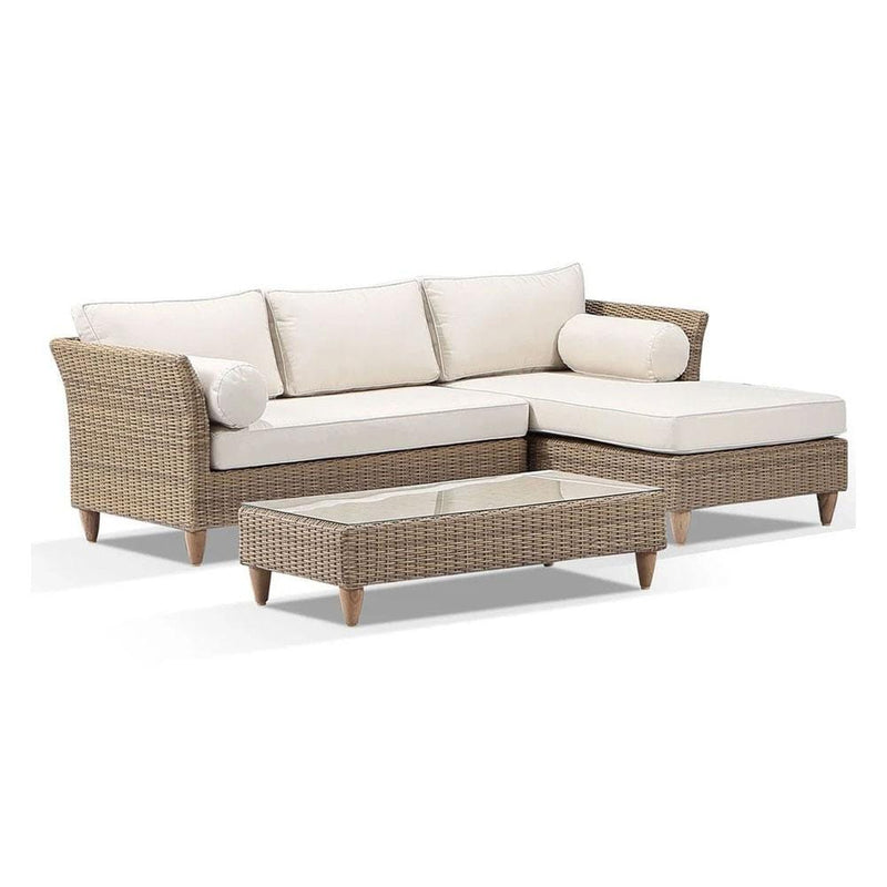 Carolina Outdoor Chaise Lounge with Coffee Table