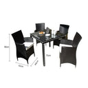 Roman 4 - 5pc Outdoor Dining Set