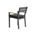 Tuscany 10 Seat  With Capri Chairs with Teak Arm Rests in White