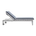 Kansas Outdoor Aluminium Sun Lounge on Wheels