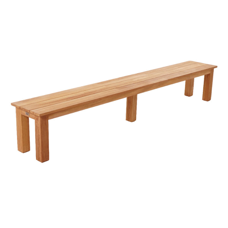 Barbados Outdoor Teak 3m Rectangle Table with 2 Bench Seats