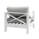 Kansas 1 seater Outdoor Aluminium Lounge Arm Chair