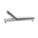 Santorini Aluminium Sun Lounge in Charcoal w/ Side Table
