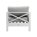 Kansas Outdoor Aluminium Lounge Patio Balcony Set with Side Table