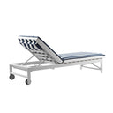 Kansas Outdoor Aluminium Sun Lounge on Wheels