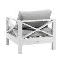 Kansas 1 seater Outdoor Aluminium Lounge Arm Chair