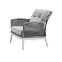 Hugo 2+1+1 Seater Outdoor Aluminium and Rope Lounge Set with Coffee Table
