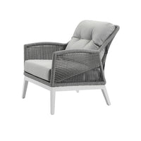 Hugo 3+1+1 Seater Outdoor Aluminium and Rope Lounge Set with Coffee Table