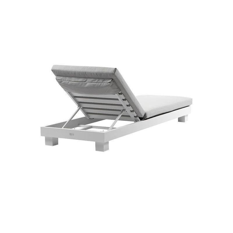 Santorini Aluminium Sun Lounge in Charcoal with Sunbrella® cushion