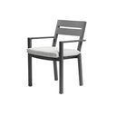 Capri 7pcs Dining Setting with Santorini Chairs in Charcoal