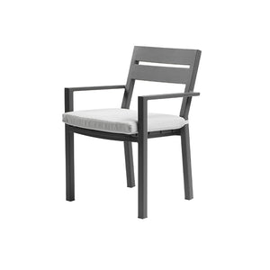 Austin Outdoor 3m - 3.8m Extension Aluminium Table with 12 Santorini Dining Chairs