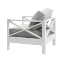 Kansas 1 seater Outdoor Aluminium Lounge Arm Chair