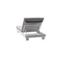 Santorini Aluminium Sun Lounge in Charcoal w/ Side Table