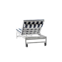 Kansas Outdoor Aluminium Sun Lounge on Wheels