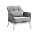 Hugo 3+2+1 Seater Outdoor Aluminium and Rope Lounge Set with Coffee Table