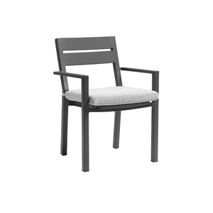 Austin Outdoor 3m - 3.8m Extension Aluminium Table with 12 Santorini Dining Chairs