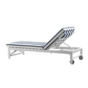 Kansas Outdoor Aluminium Sun Lounge on Wheels
