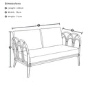 Bangalow 2+1+1 Outdoor Lounge Setting with Coffee Table