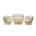 Bangalow 2+1+1 Outdoor Lounge Setting with Coffee Table