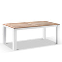 Balmoral 2.5m Outdoor Aluminium Teak Top Dining Table