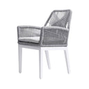 Hugo Outdoor Aluminium and Rope Dining Chair